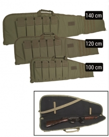 Geweer tas  geweer foudraal - rifle case in 100,120 of 140 cm lengte - Groen