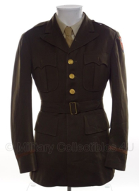 WO2 US officers Class A jas 1945 - met ETO patch - maat XS - origineel