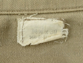 US Army tropical khaki Tan Utility shirt and trouser - 1976 1e model KCT desert set - origineel