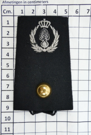 Kmar Marechaussee DT epauletten - Brigade Adjudant - 9 x 5 cm -origineel