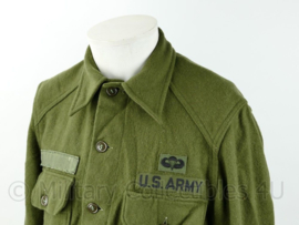US Army Korea en Vietnam oorlog wool shirt met parawing - maat M - origineel