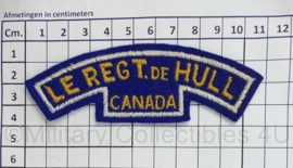 Canadian Army shoulder title ENKEL Le Regt. de Hull Canada - 11 x 3,5 cm - origineel