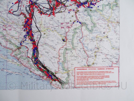 Leger Topografische kaart Bosnia Herzegowina Mine Situation 1:850 000 - 46 x 46 cm - origineel