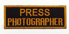 WO2 US Army Press Photographer embleem - 3,8 x 10,2 cm - replica