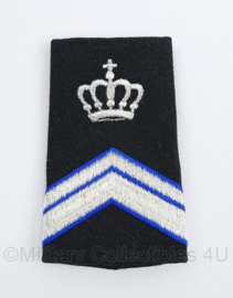 Kmar ENKELE epaulet zwart - Wachtmeester der 1ste klasse - instructeur - 9 x 6 cm - origineel