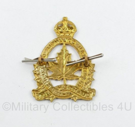 WO2 Canadese cap badge The British Columbia Dragoons - Kings Crown - cm - origineel
