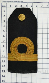 Koninklijke Marine Vintage Officiers epauletten PAAR - Luitenant ter zee der 3e klasse - 13 x 6 cm - origineel