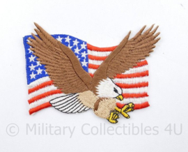 American Eagle and flag patch - 9,5 x 7,5 cm- nieuw gemaakt