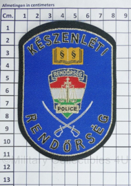 Hongaarse Politie embleem Hungarian Rendőrség Police patch - 11 x 8 cm - origineel