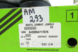 Wellco jungle Combat Boots Britse leger met panama zool - nieuw in doos - Engelse size 8 M = 42 - origineel