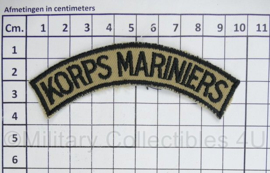 Korps Mariniers straatnaam - 9,5 x 2,5 cm - origineel