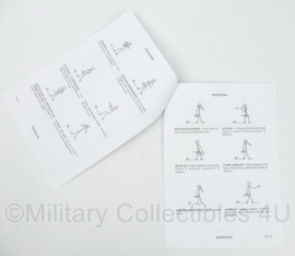 Defensie handout Section and Platoon Field Signals - 29,5 x 21 cm - origineel