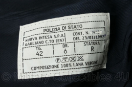 Italiaans DAMES politie uniform jas MET broek met bies Polizia di Stato - maat 42 tm. 54 - origineel
