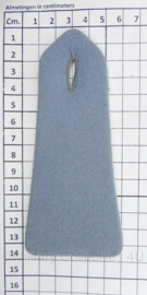 Militaire epauletten PAAR licht blauw - 14 x 6 cm - origineel
