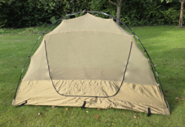 KL Landmacht Coyote klamboe tent enkeldome insectenwerend in Coyote tas   - origineel