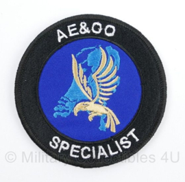 AE&OO Specialist Afdeling Expertise & Operationele Ondersteuning Specialist embleem Full Colour met klittenband - diameter 9 cm