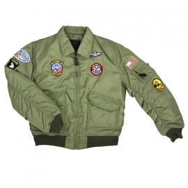 Kinder CWU flight jacket - zwart of groen