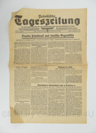 WO2 Duitse krant Tageszeitung nr. 87 16 april 1945 - 47 x 23 cm - origineel