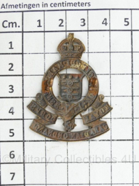 WW2 Canadian cap badge - Kings Crown - Royal Canadian ordnance Corps - 5 x 4 cm - origineel