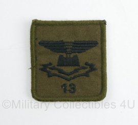 Defensie 13 BRIGPAGNCIE 13 Brigadepantsergeniecompagnie borstembleem - met klittenband - 5 x 5 cm - origineel