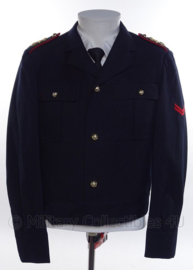 KM Koninklijke Marine,  Korps Mariniers "battledress" uniform jasje - rang "marinier der 1ste klasse" - maat 45 - 1975 - origineel