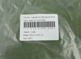 Drybag  Nederlandse leger Drybag waterdichte zak rugzak klein groen - 60 x 37 cm - nieuw in verpakking - origineel