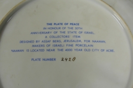 Bord The Plate of Peace - 30th anniversary of the State of Israel