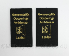 Gemeentelijk Opsporings Ambtenaar Leiden epauletten - 9 x 5 cm - origineel
