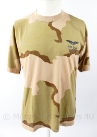 KLU Luchtmacht Desert shirt RNLAF 604 Squadron  Vlb SSB Vliegbasis Soesterberg - maat Medium - nieuw - origineel