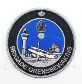 KMAR Koninklijke Marechaussee Brigade Grensbewaking embleem - met klittenband - diameter 9 cm