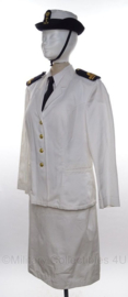 KM Dames uniform set "tropen wit", jasje, rok en hoed - maat 40 - origineel