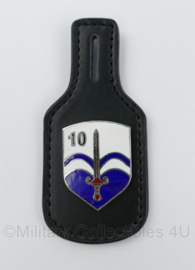 Defensie 10 Natresbataljon borsthanger - 9,5 x 4 cm - origineel