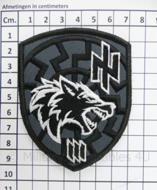 3e Separate Assault Brigade patch Azov-Bataljon Oekraïense leger - grijs - met klittenband - 9 x 7 cm