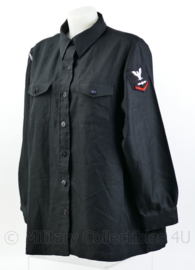 US Navy USN zwart Dames matrozen shirt - met rang en embleem -Navy Fighter Weapons School -  maat 18 = xl - origineel