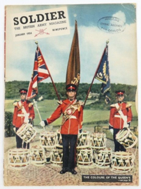 The British Army Magazine Soldier January 1954 -  Afkomstig uit de Nederlandse MVO bibliotheek - 30 x 22 cm - origineel