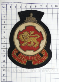 British Pistol Club patch luxe met metaaldraad - 12 x 9 cm - origineel