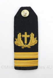 Koninklijke Marine enkele epaulet Luitenant ter zee 2e klasse - Geestelijk verzorger - 13 x 5 cm - origineel