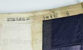 Wo2 British Royal Navy signaal vlag Dettra flag co MFG - gebruikt - 83x90cm - origineel