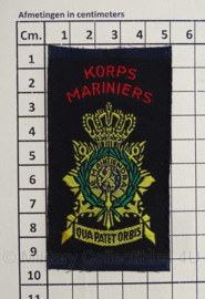 Korps Mariniers embleem - +/- 5 x 9 cm -  Origineel