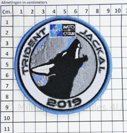 NATO OTAN en Defensie Operation Trident Jackal 2019 embleem - met klittenband - diameter 9 cm