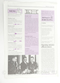 Rinoceros 13 Gemechaniseerde Brigade krantje 12 april 1994 - 30 x 21 cm - origineel