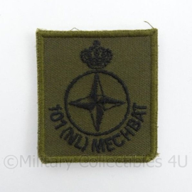 KL Landmacht borst embleem 101 NL Mechbat - met klittenband - afmeting 5 x 5 cm - origineel