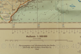 WO2 Duitse stafkaart Deutsche Heereskarte 1942 Schotland - 90 x 69 cm - origineel
