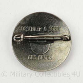 WO2 Speld "Ring für Deutsch-Britisch Freundschaft" met Deschler & Sohn stempel - diameter 2½ cm - replica