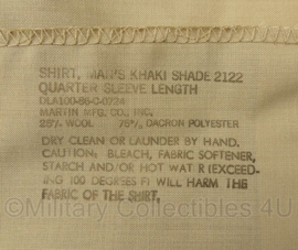US Army Man's Shirt Khaki Shade 2122 Quarter sleeve overhemd - maat 39 halsomtrek - nieuw - origineel