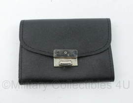 Vintage kleine zwarte portemonnee - 10,5 x 7,5 x 1,5 cm. (lxbxd)