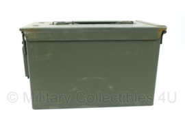 US Army M15A3 cal.50 munitiekist voor 100 Cartridges .50 Cal. M33 - ook handig als accu opslag kist - 30 x 15,5 x 18,5 - origineel