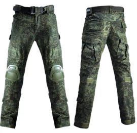 Russische Tactical broek met kniebescherming digital flora - NIEUW in verpakking - maat Small t/m 2XL - nieuw gemaakt