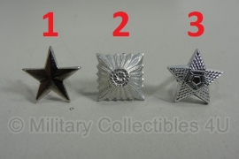 Uniform sterren los - keuze uit 3 soorten - 1 cm.