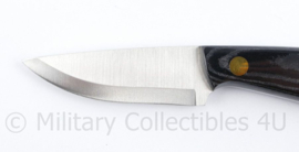 Enzo Brisa Necker 70 Scandi Knife met lederen schede - lengte 15,5 cm - origineel